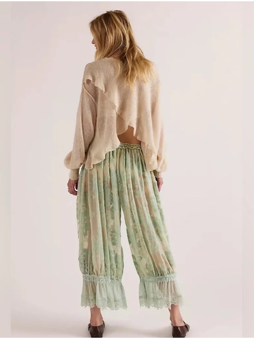 Free People Intimately Forever Young Burnout Bloomer Pants - Picture 3 of 8